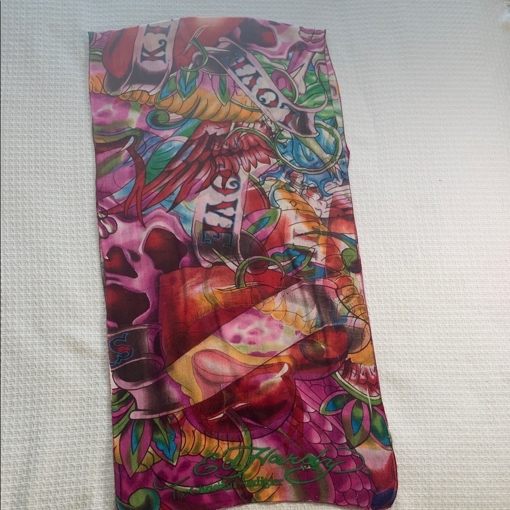 Ed Hardy by Christian Audigier love kills scarf